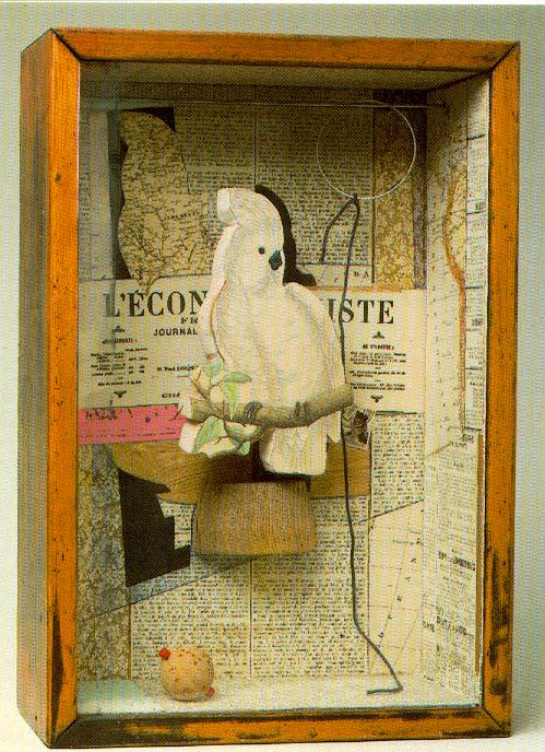 A Parrot for Juan Gris Winter 1953-54; Construction, 17 3/4 x 12 3/16 x 4 5/8 in; Collection Paul Simon  