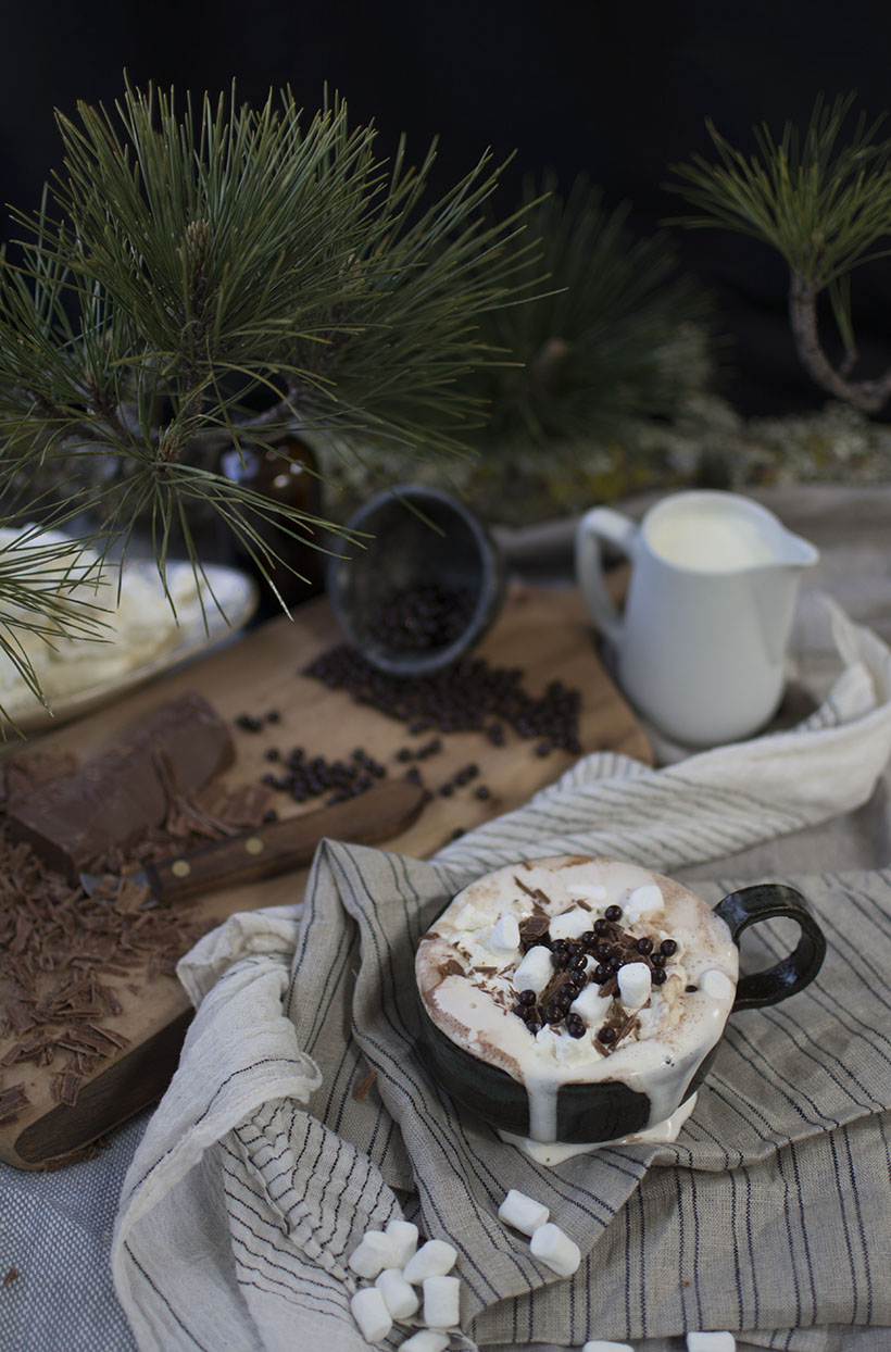 Pine Needles Chocolate Shavings BLOG