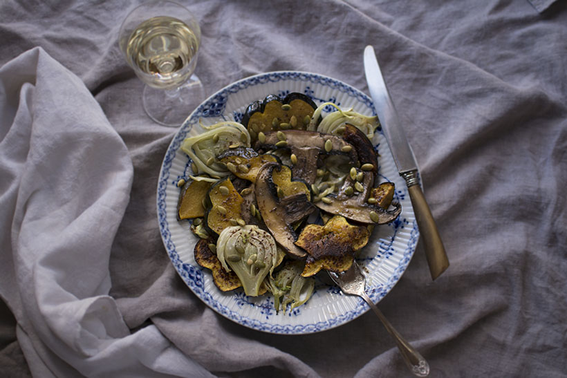 Plated Acorn Squash Salad