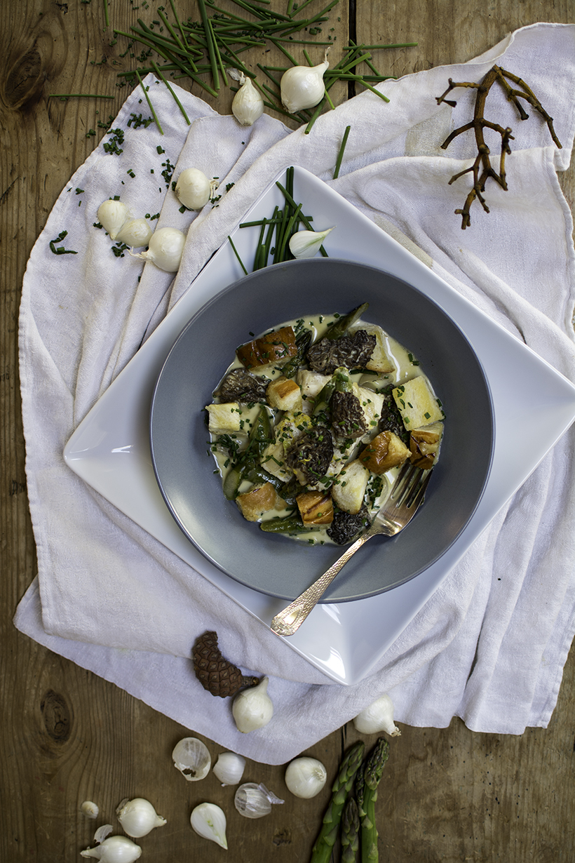 Fish Morels Nage
