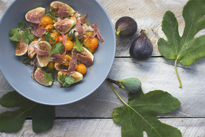 Figs & Leaves Warm Fish Salad (Vibrant)